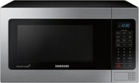 Samsung - 1.1 Cu. Ft. Countertop Microwave with Grilling Element - Stainless Steel - Front_Zoom