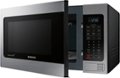 Alt View Zoom 1. Samsung - 1.1 Cu. Ft. Countertop Microwave with Grilling Element - Stainless steel.