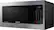 Left. Samsung - 1.1 Cu. Ft. Countertop Microwave with Grilling Element - Stainless Steel.