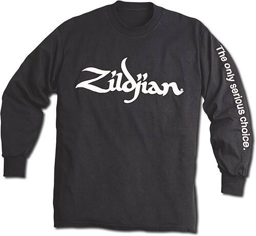 Front Standard. Zildjian - Long Sleeve T-Shirt (Large) - Black.