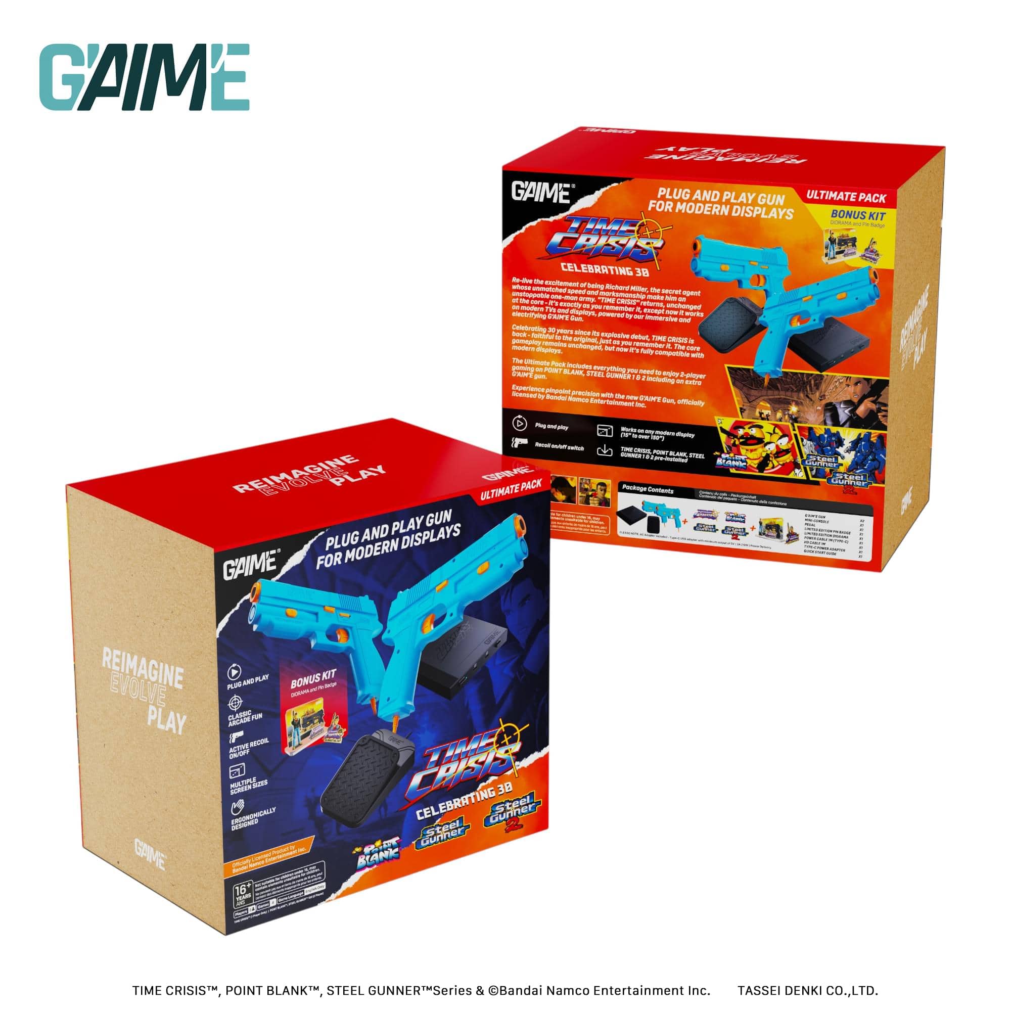 Time Crisis Ultimate Pack Game Console With Two Lightguns TD-005