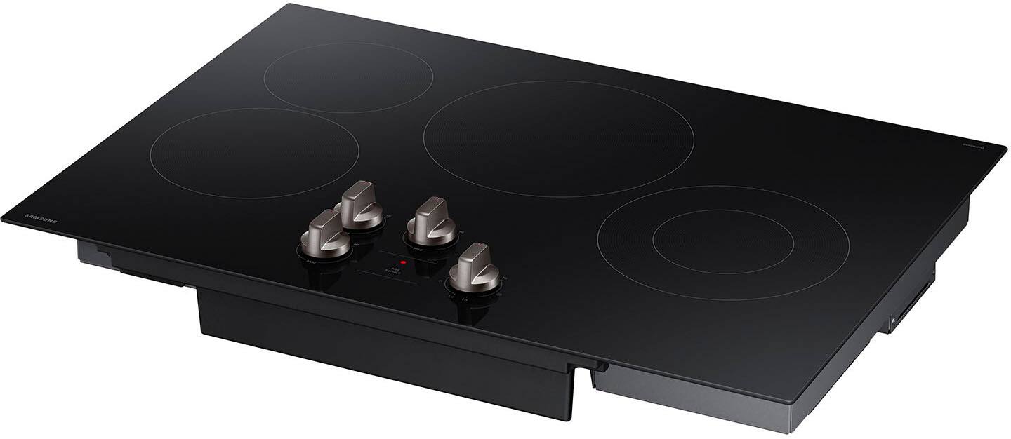 Alt View 18. Samsung - 30" Built-In Electric Cooktop with 4 Burners and ENERGY STAR Certified - Black.