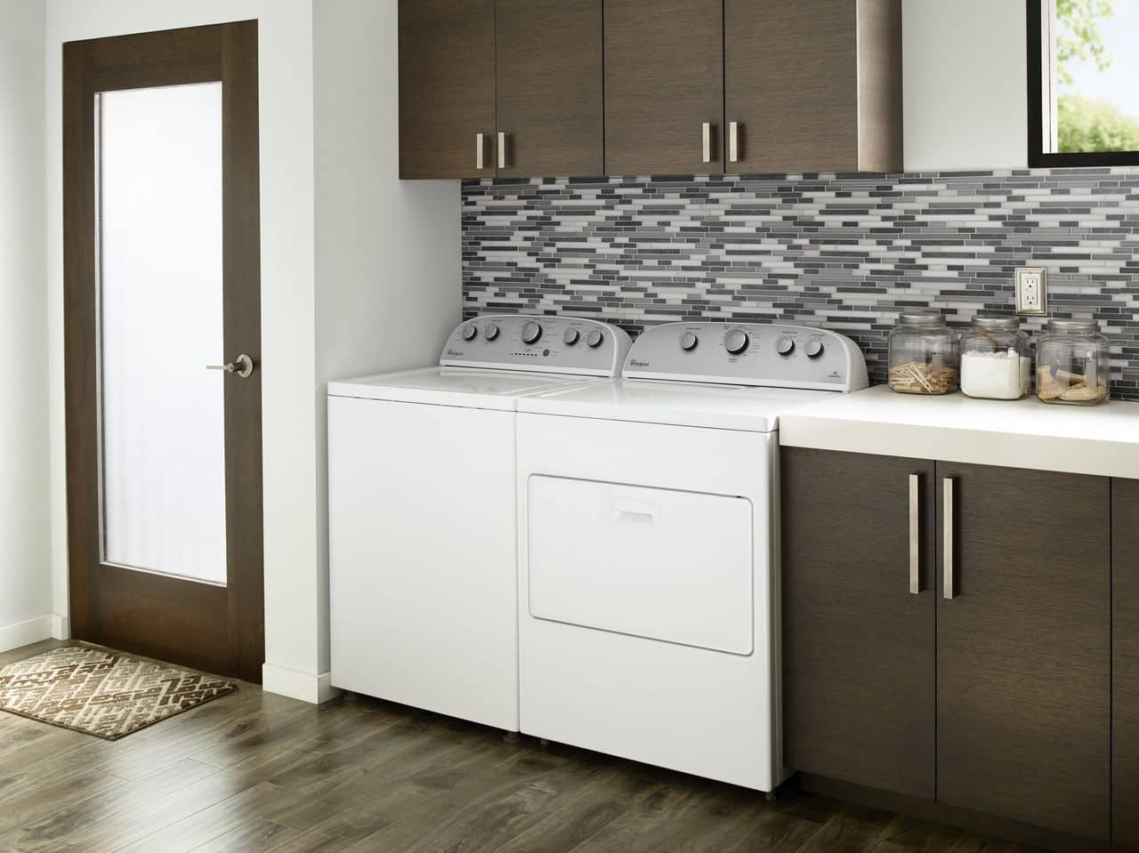 Alt View 14. Whirlpool - 4.3 Cu. Ft. High Efficiency Top Load Washer with Smooth Wave Stainless Steel Wash Basket - White.