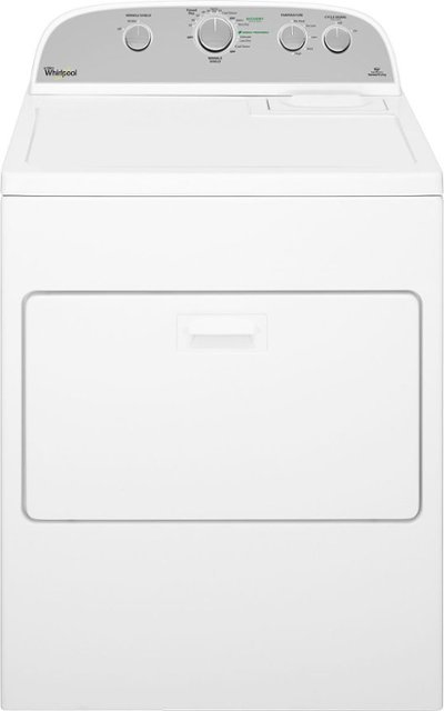 Front Zoom. Whirlpool - Cabrio 7.0 Cu. Ft. 13-Cycle Electric Dryer - White.