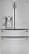Front. LG - 22.7 Cu. Ft. Counter-Depth 4-Door French Door Refrigerator with Thru-the-Door Ice and Water.