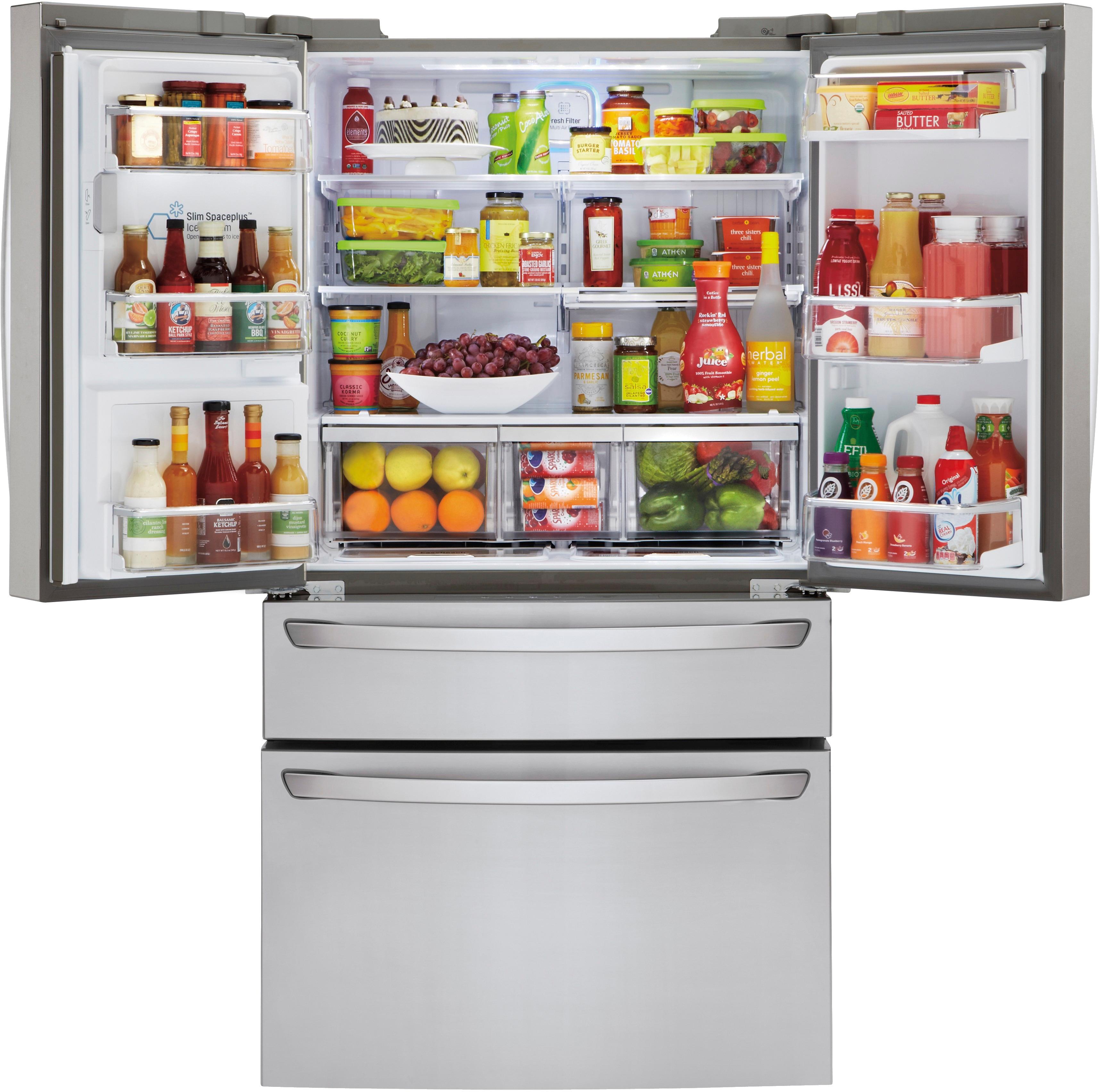 Best Buy LG 22.7 Cu. Ft. CounterDepth 4Door French Door Refrigerator