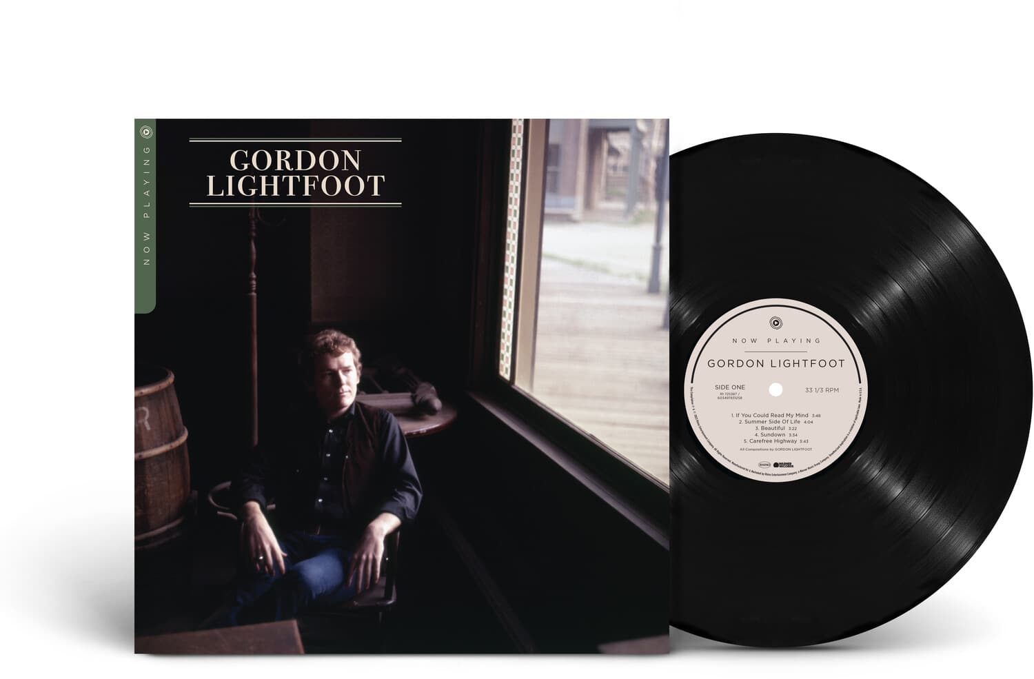 GORDON LIGHTFOOT

NOW PLAYING

GORDON LIGHTFOOT

SIDE ONE
33 1/3 RPM

1. If You Could Read My Mind
2. Summer Side Of Life
3. Besuhn
4. Sundown
5. Carefree Highway

All Compositions by GORDON LIGHTFOOT

A V1 HPM - d TON

Could Rod My Mind .4 + Summer Side Of Lie  1 Besuhn 0 + Sundown 154 4 Caretree Highway La T