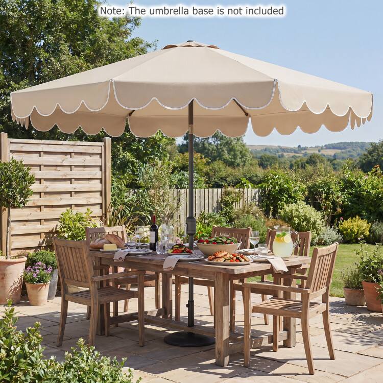 Note: The umbrella base is not included