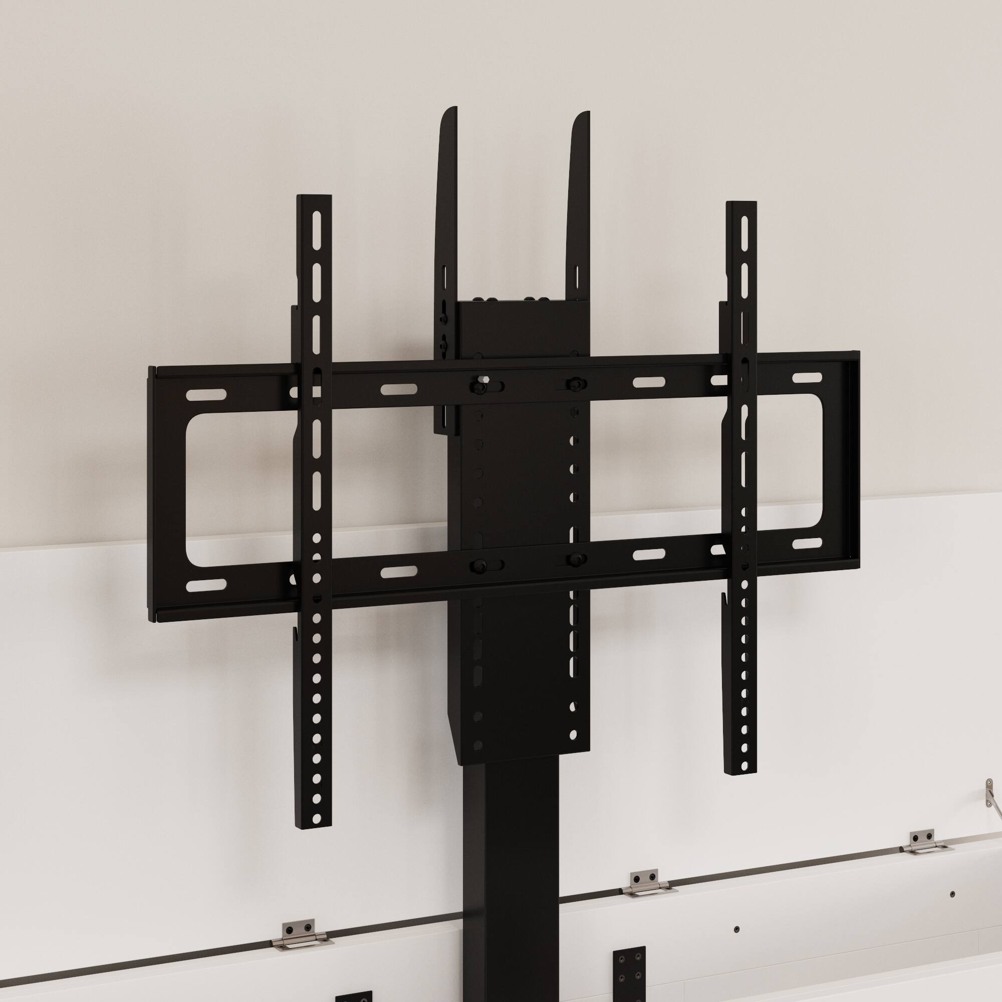 Alt View 10. Famapy - Smart Lift TV Console for Up to 50 Inch TV, Remote Control Media Cabinet with Hidden Storage Entertainment Center - White.