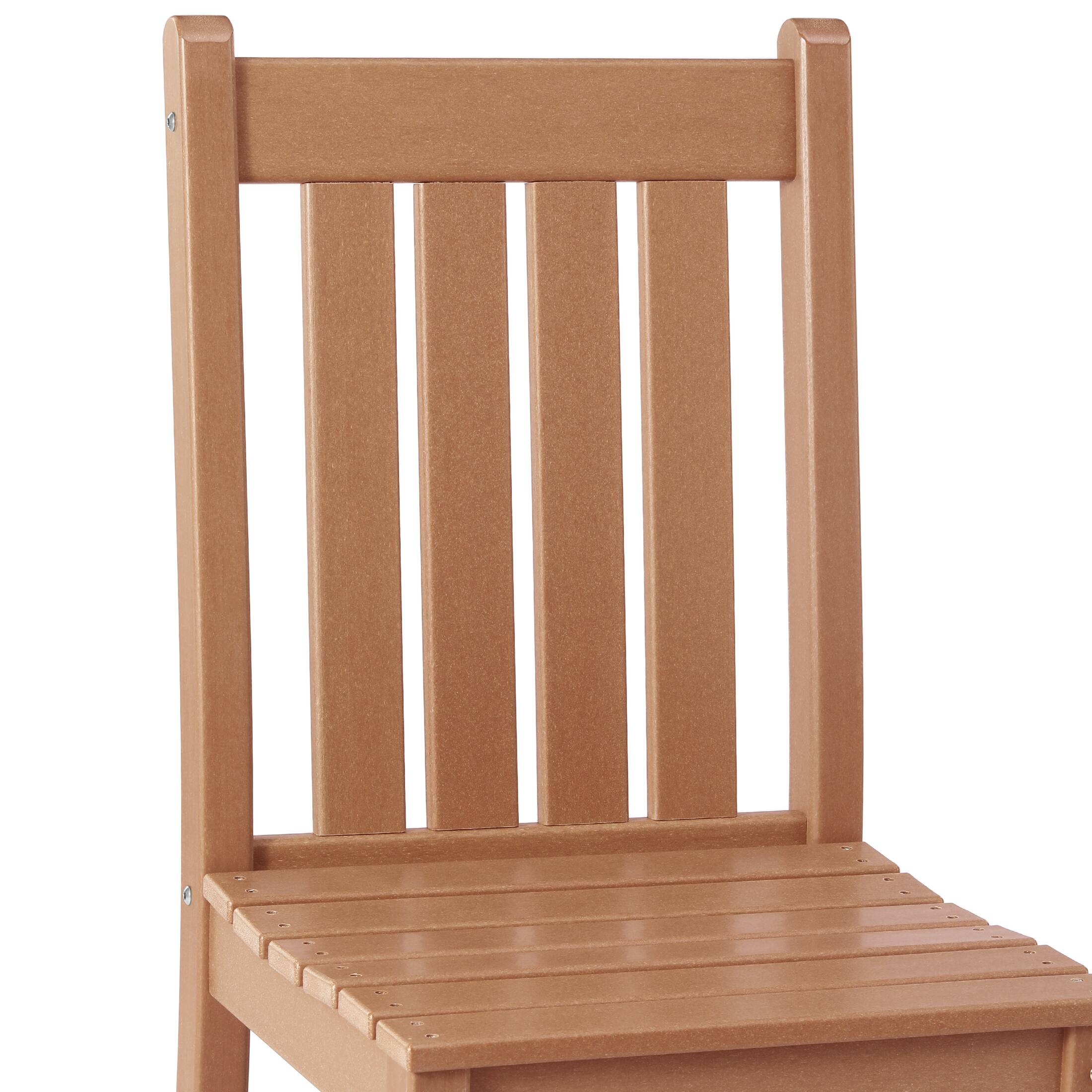 Alt View 2. WestinTrends - WestinTrends Malibu Outdoor Patio Dining Chair - Teak.