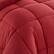Left. Sweet Home Collection - All Season Reversible Bed-in-A-Bag Solid Color Comforter & Sheet Set, Queen - Burgundy.