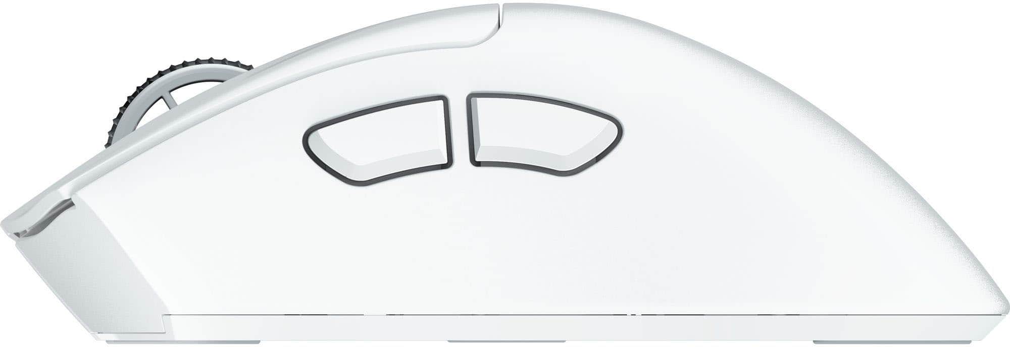 Alt View 4. Razer - DeathAdder V4 Pro Lightweight Optical Gaming Mouse with 150 Hour Battery - White.