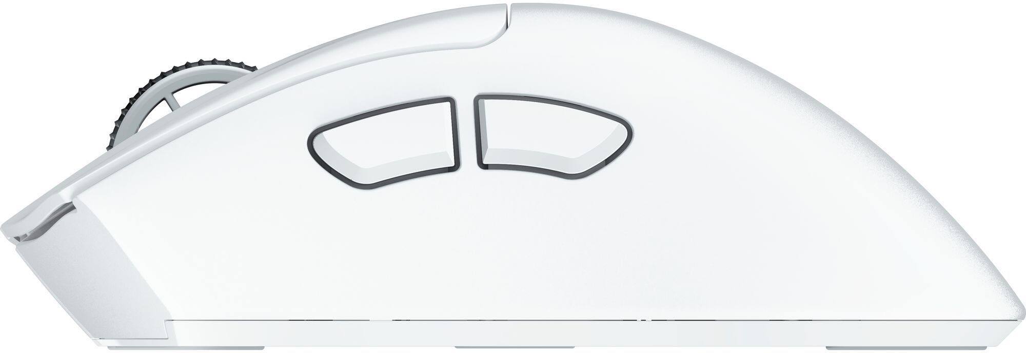 Alt View 4. Razer - DeathAdder V4 Pro Lightweight Optical Gaming Mouse with 150 Hour Battery - White.