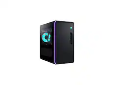 Front. Alienware - Alienware Aurora ACT1250 Gaming Desktop Computer Intel Core Ultra 7 265KF 32GB RAM 1TB SSD NVIDIA GeForce RTX 5070 Black - Black.
