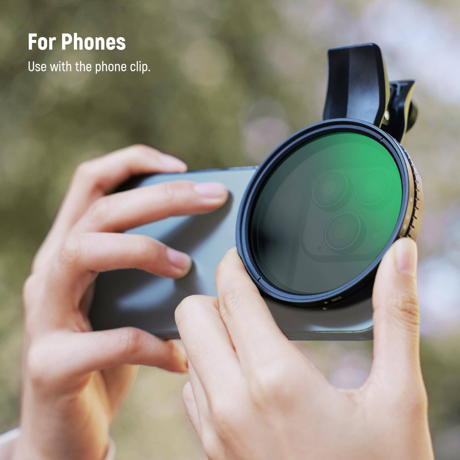 For Phones  
Use with the phone clip.