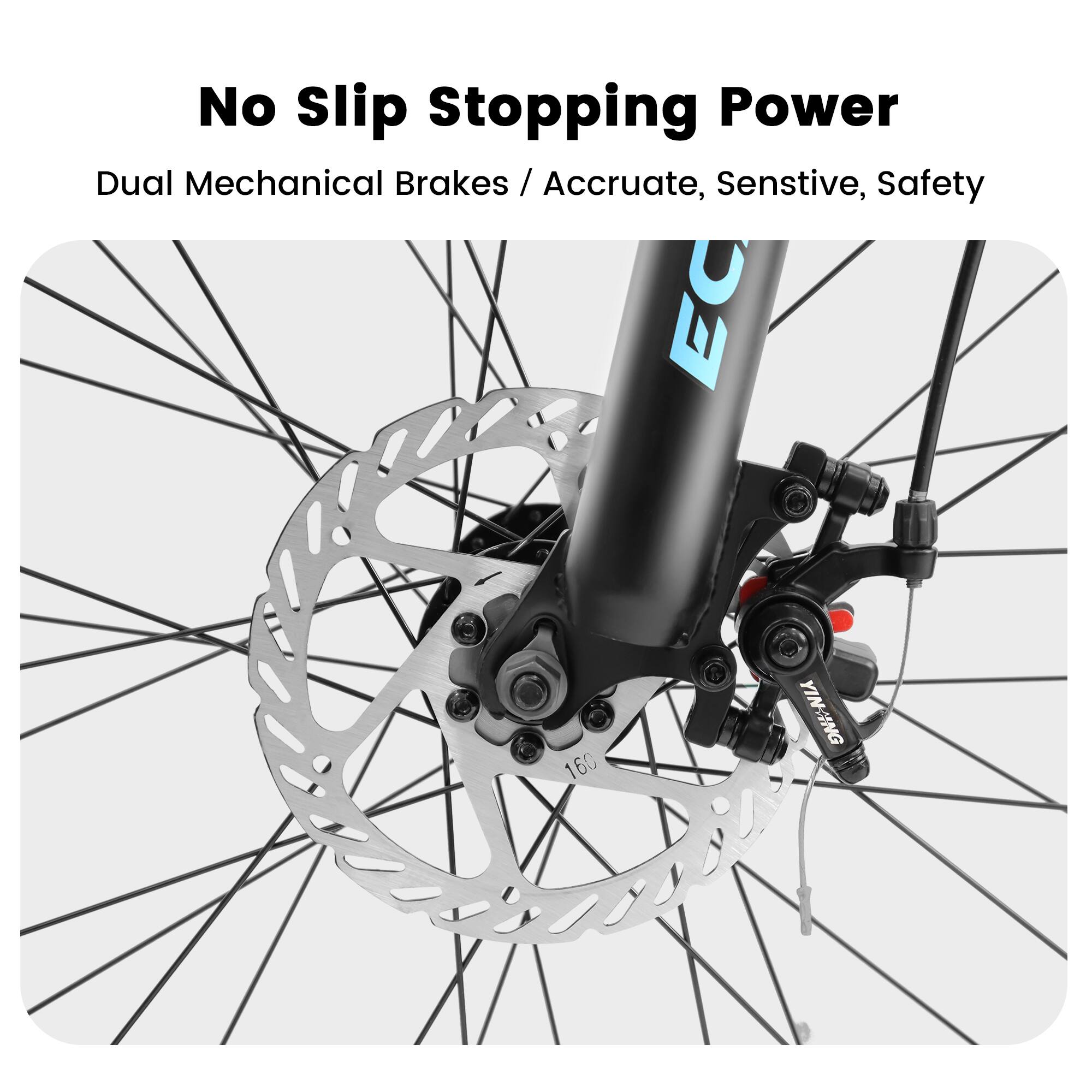 No Slip Stopping Power  
Dual Mechanical Brakes / Accurate, Sensitive, Safety  
EC 160 YINING