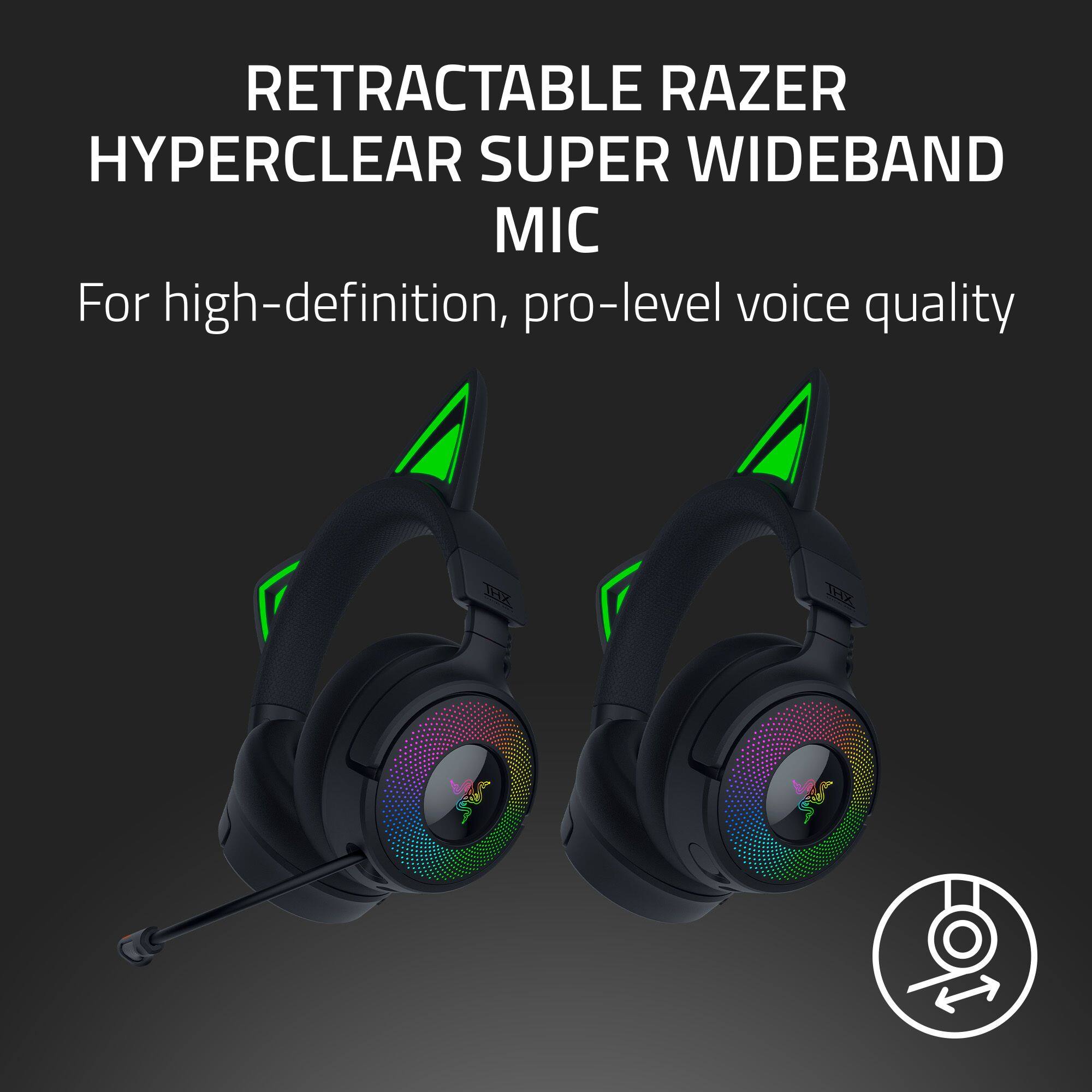 RETRACTABLE RAZER HYPERCLEAR SUPER WIDEBAND MIC

For high-definition, pro-level voice quality
