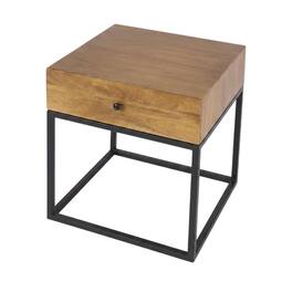 Butler Specialty - Brixton Iron & Wood End Table - Multi-Color