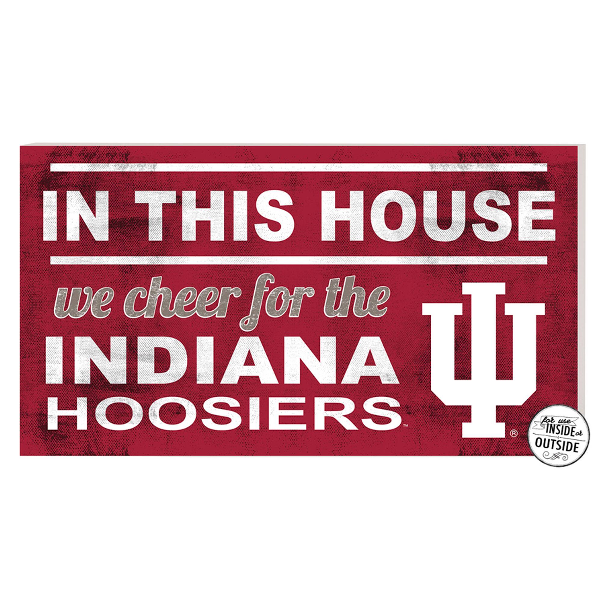 Indiana Hoosiers 11'' x 20'' Indoor/Outdoor In This House Sign
