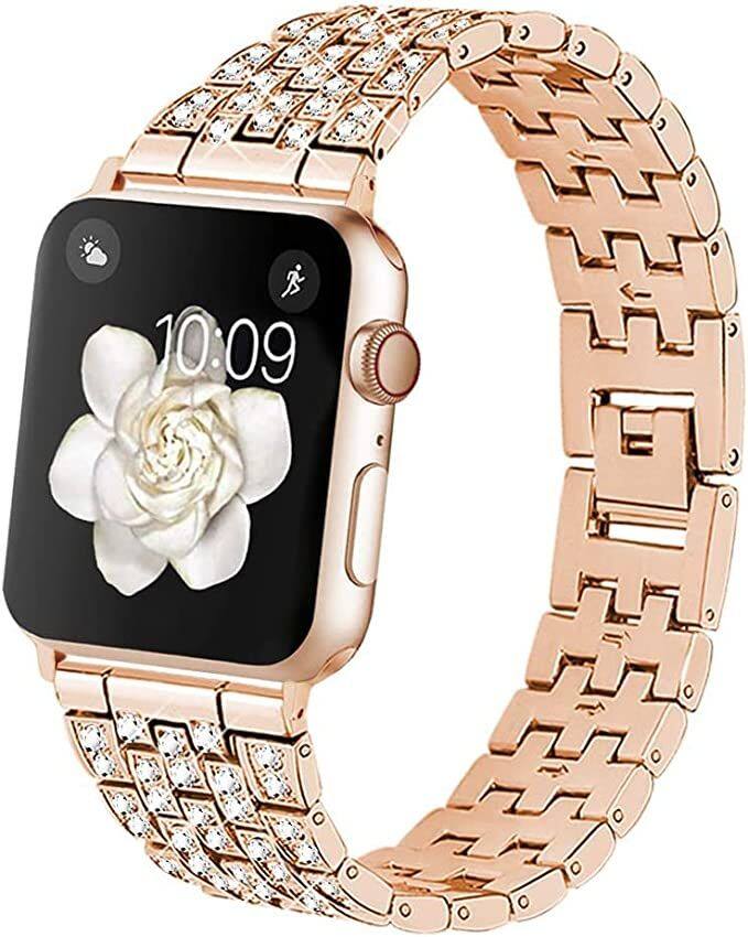 Front. Worryfree Gadgets - Worryfree Gadgets Metal Bling Fashion Band - Rose Gold.