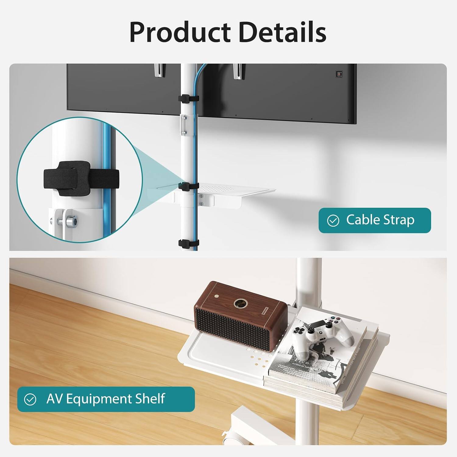 Product Details

- Cable Strap
- AV Equipment Shelf