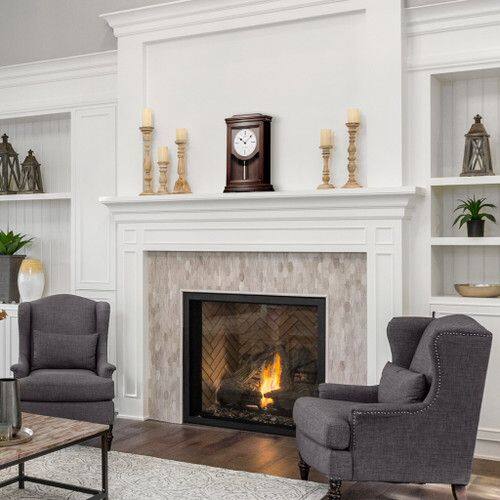 Back. Seiko - Seiko Suki Mantel Clock - Brown - Brown.