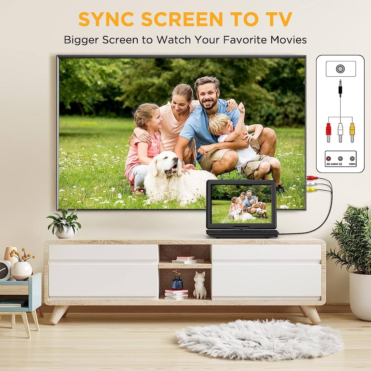 SYNC SCREEN TO TV  
Bigger Screen to Watch Your Favorite Movies