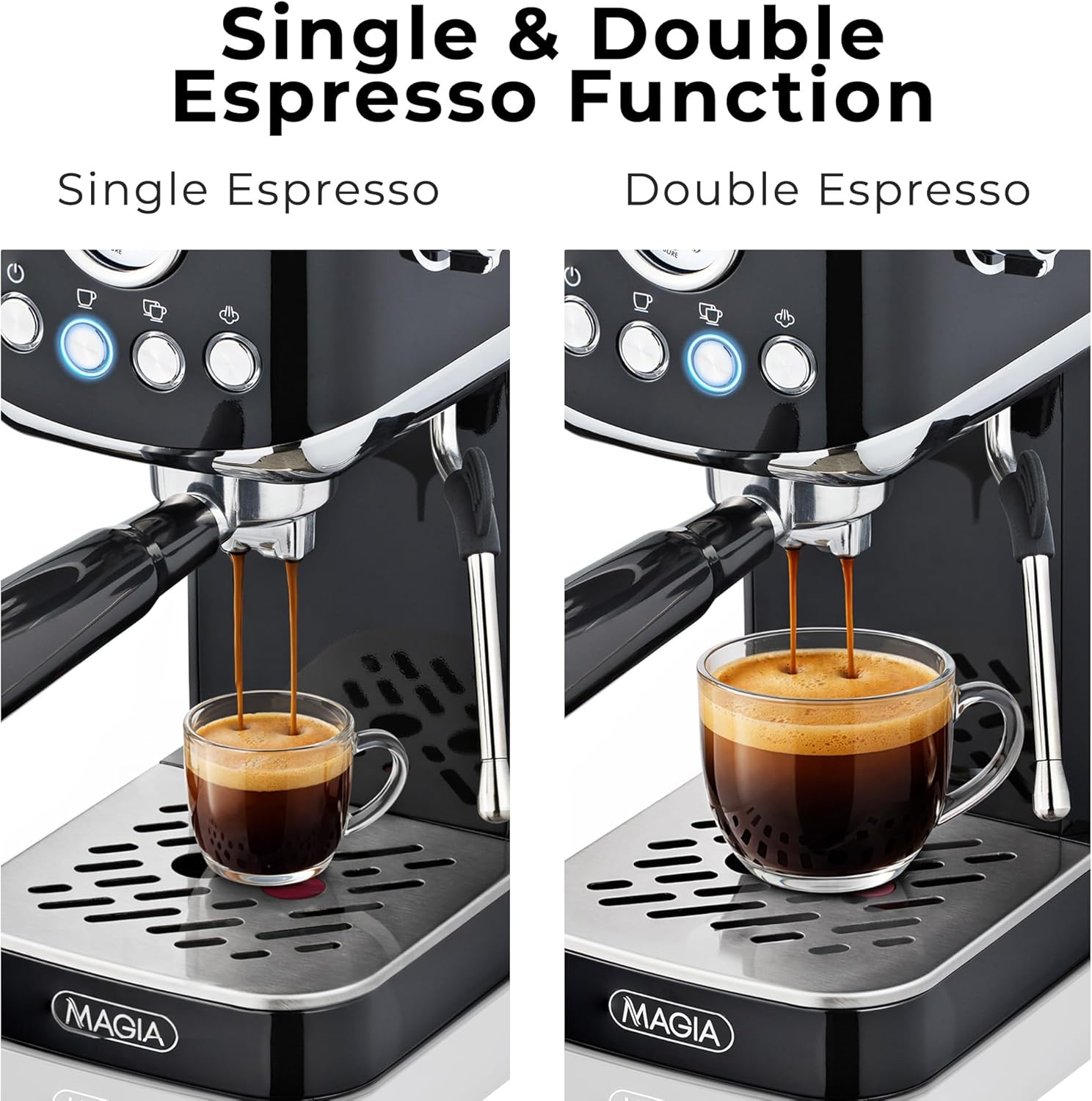 Single & Double Espresso Function  
Single Espresso  
Double Espresso  
MAGIA  
MAGIA