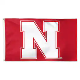 WinCraft - Nebraska Huskers 3' x 5' Primary Logo Single-Sided Flag - Multicolor