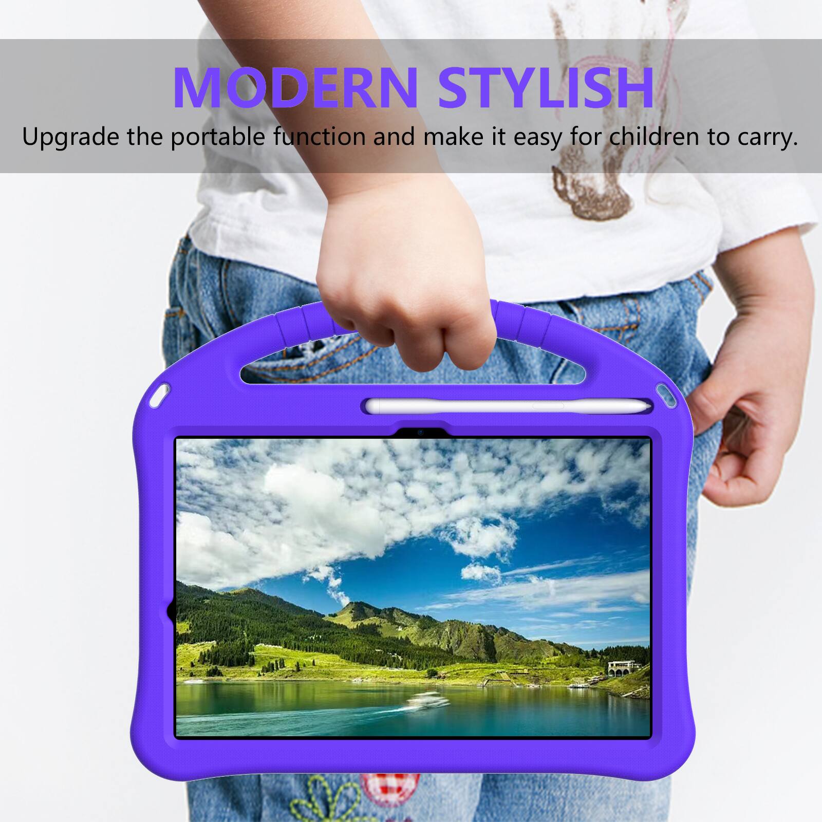 MODERN STYLISH  
Upgrade the portable function and make it easy for children to carry.