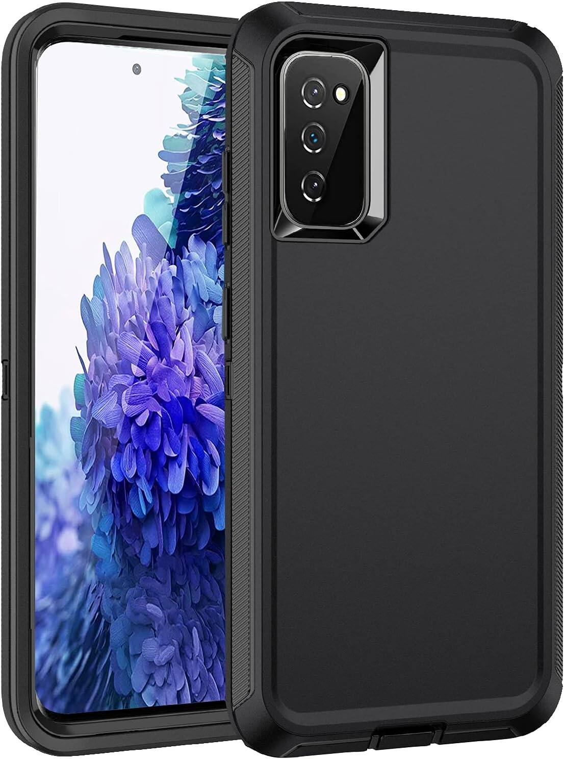 Front. Entronix - Entronix Heavy Duty Case for Samsung Galaxy S20 FE - Triple-Layer Protection - Black.