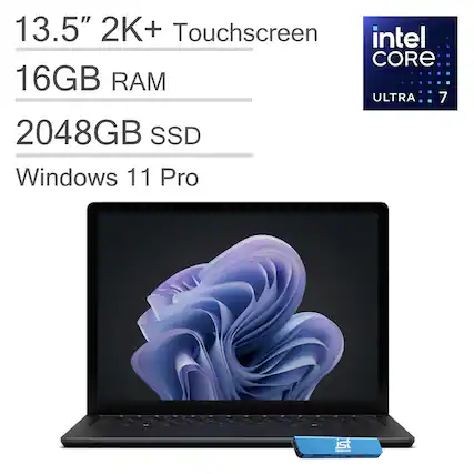 13.5" 2K+ Touchscreen
16GB RAM
2048GB SSD
Windows 11 Pro
Intel Core Ultra 7