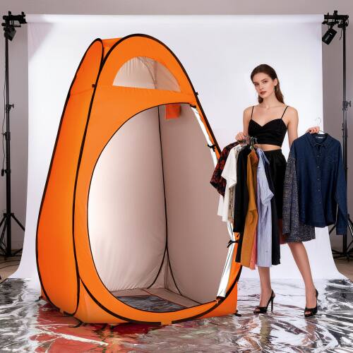 Alt View 5. Winado - 6 FT Camping Pop Up Tent Instant Portable Shower Dressing Fitting Tent Privacy Toilet, Changing Room for Outdoor Camping - Orange.