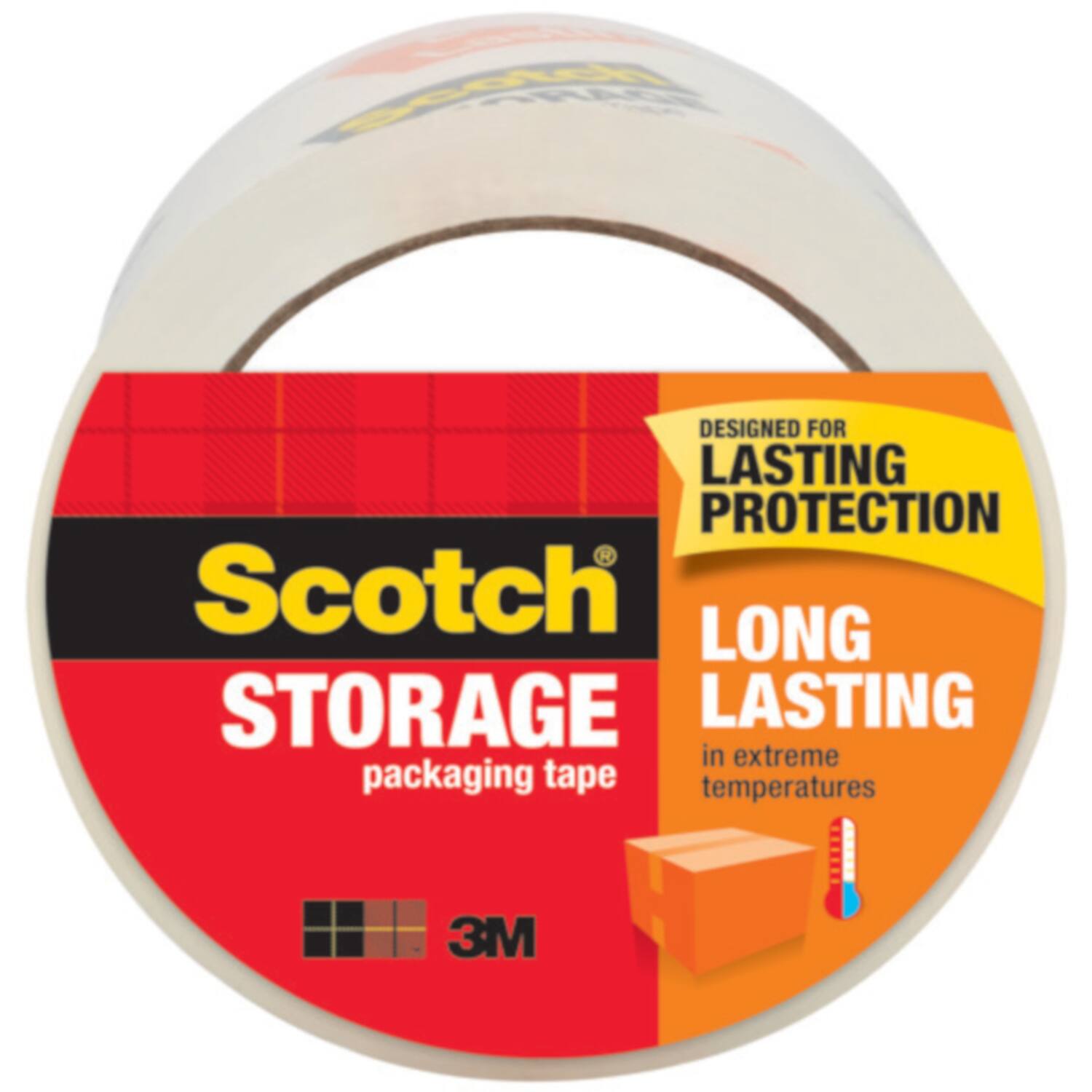 SA DESIGNED FOR LASTING PROTECTION Scotch LONG STORAGE LASTING in extreme packaging tape temperatures 3M