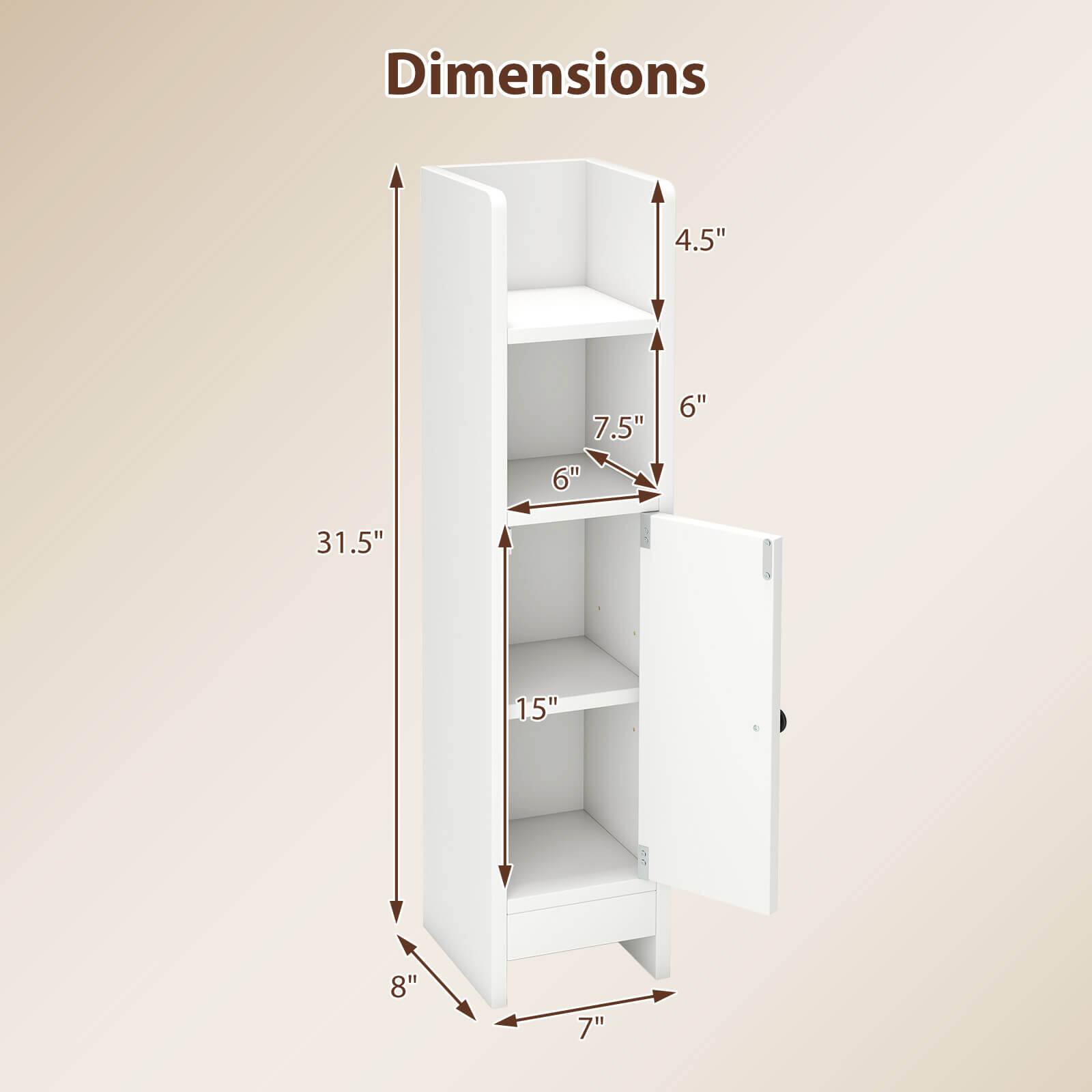 Dimensions: 31.5", 8", 7", 7.5", 6", 6", 4.5"