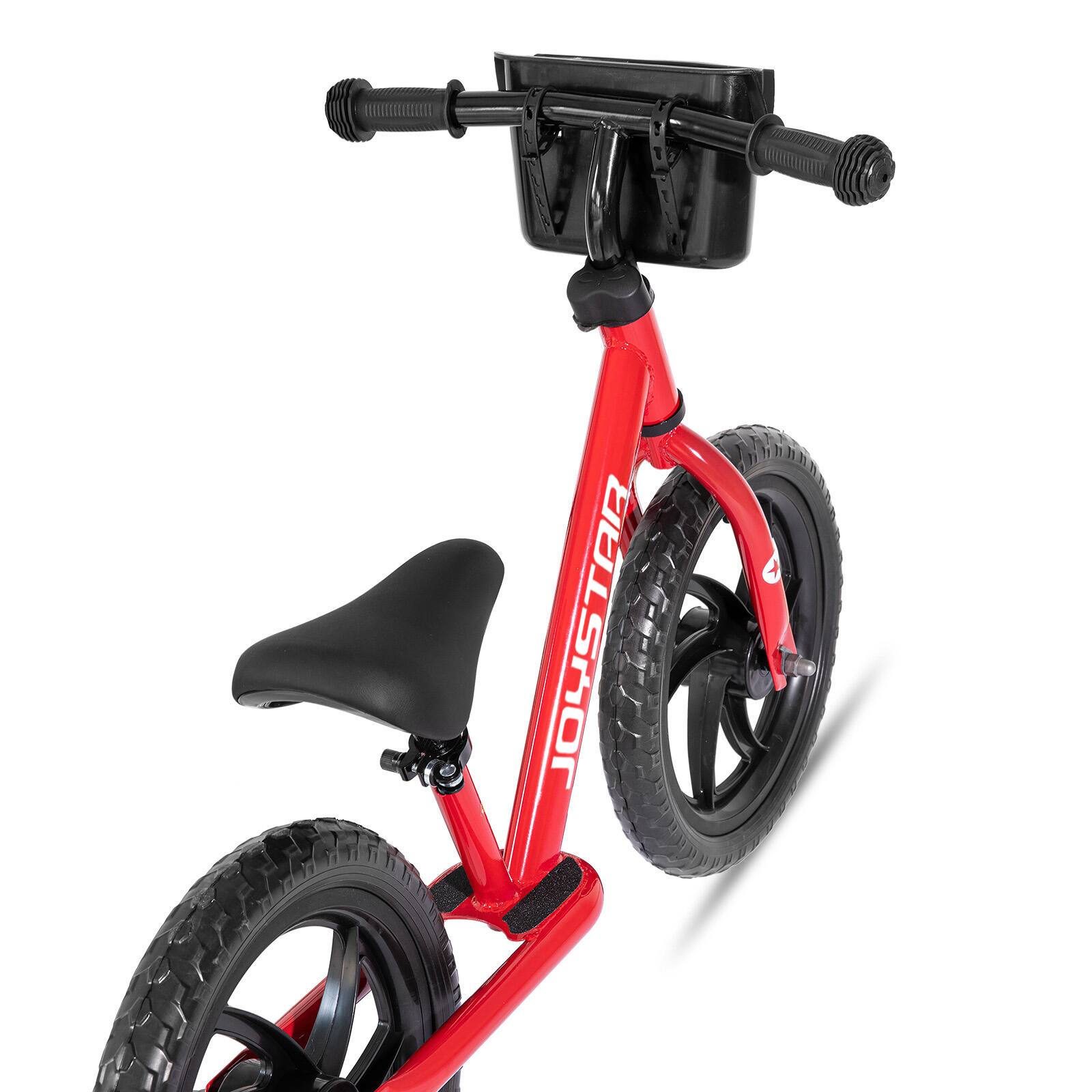 Alt View 2. JOYSTAR - JOYSTAR Roadster 14" Kids Balance Bike for Boys Girls Ages 4-6, Toddler Balance Bikes with Footrest & Basket, Red - Red.