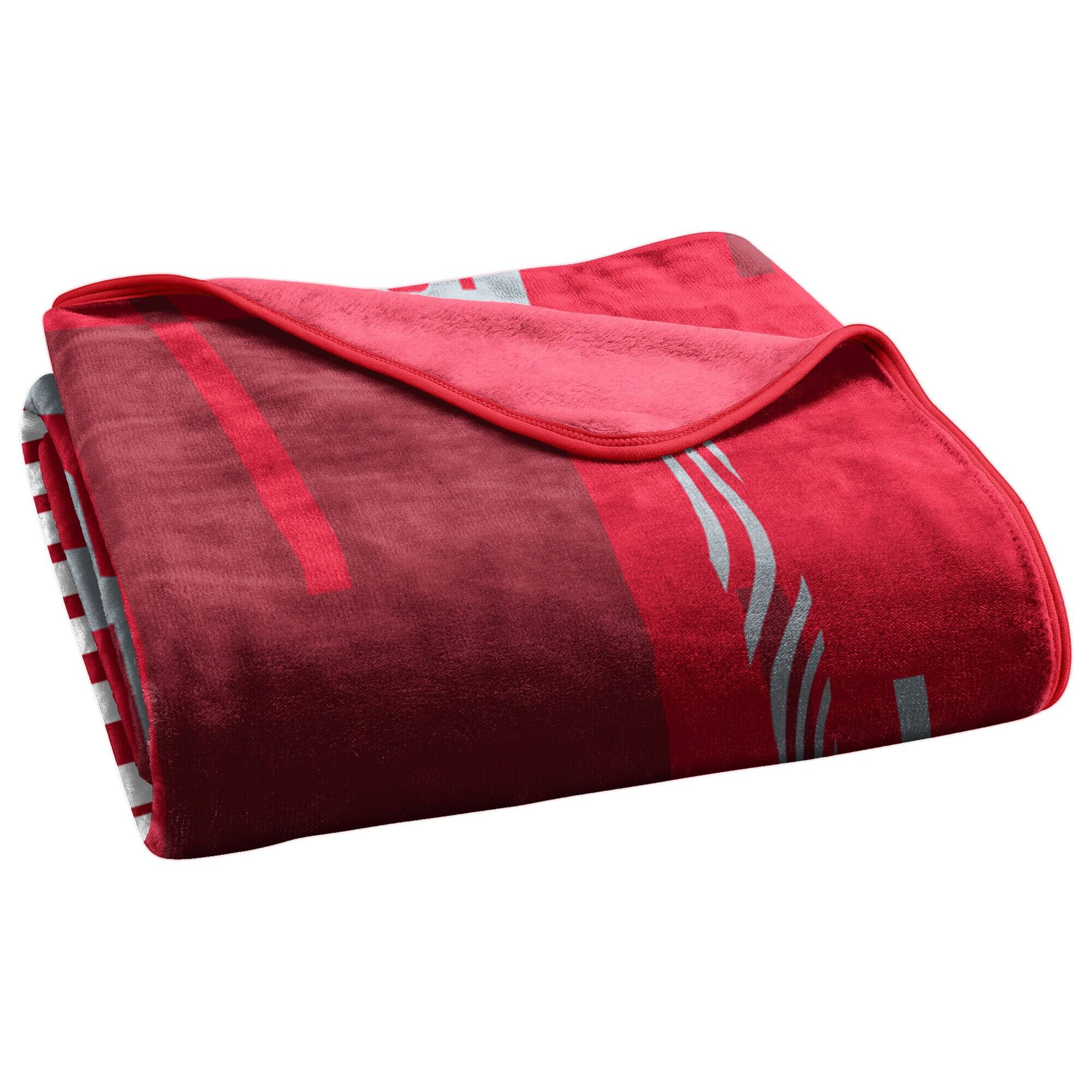Alt View 3. Northwest - Ohio State Buckeyes 50" x 60" Digitize Raschel Throw Blanket - Red.