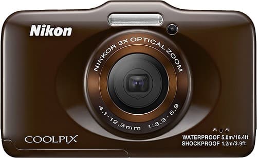 Best Buy: Nikon Coolpix S31 10.1-Megapixel Digital Camera Brown 26408