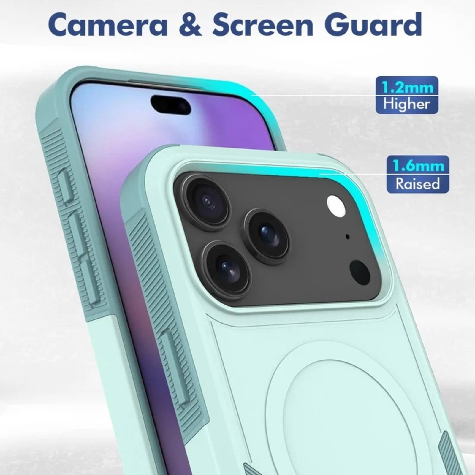Camera & Screen Guard

1.2mm Higher

1.6mm Raised
