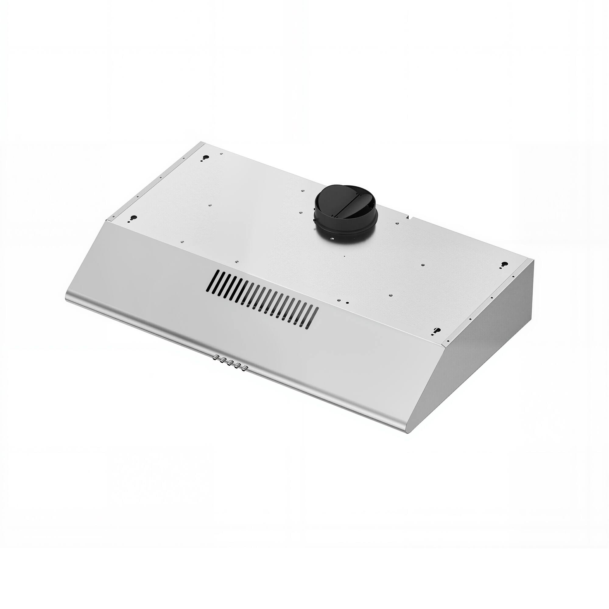 Alt View 4. Breezary - 30 inches - Convertible - Under cabinet Range Hood with 3-Speed Fan - Silver.