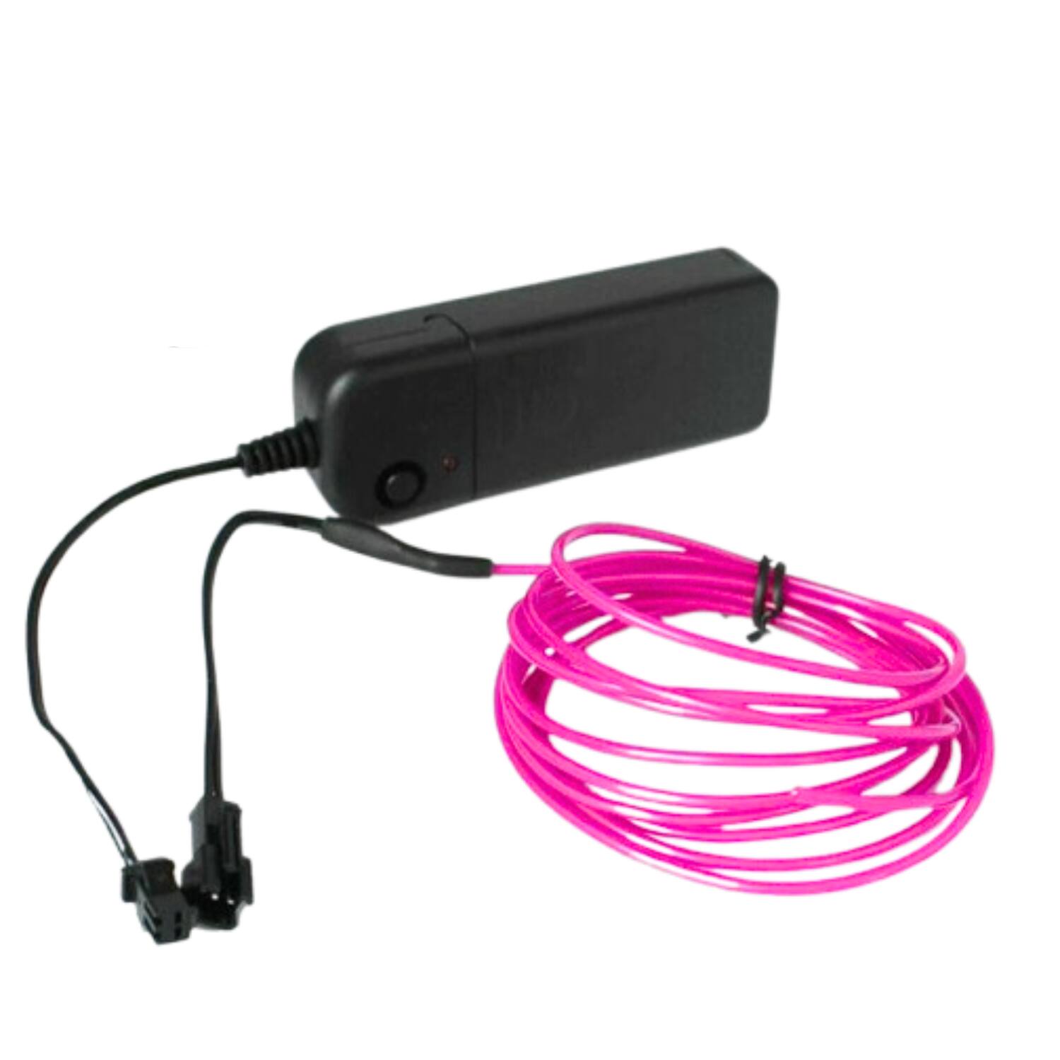 Home Collection - 6.56Ft Battery Powered Neon LED EL Wire String Light - Pink