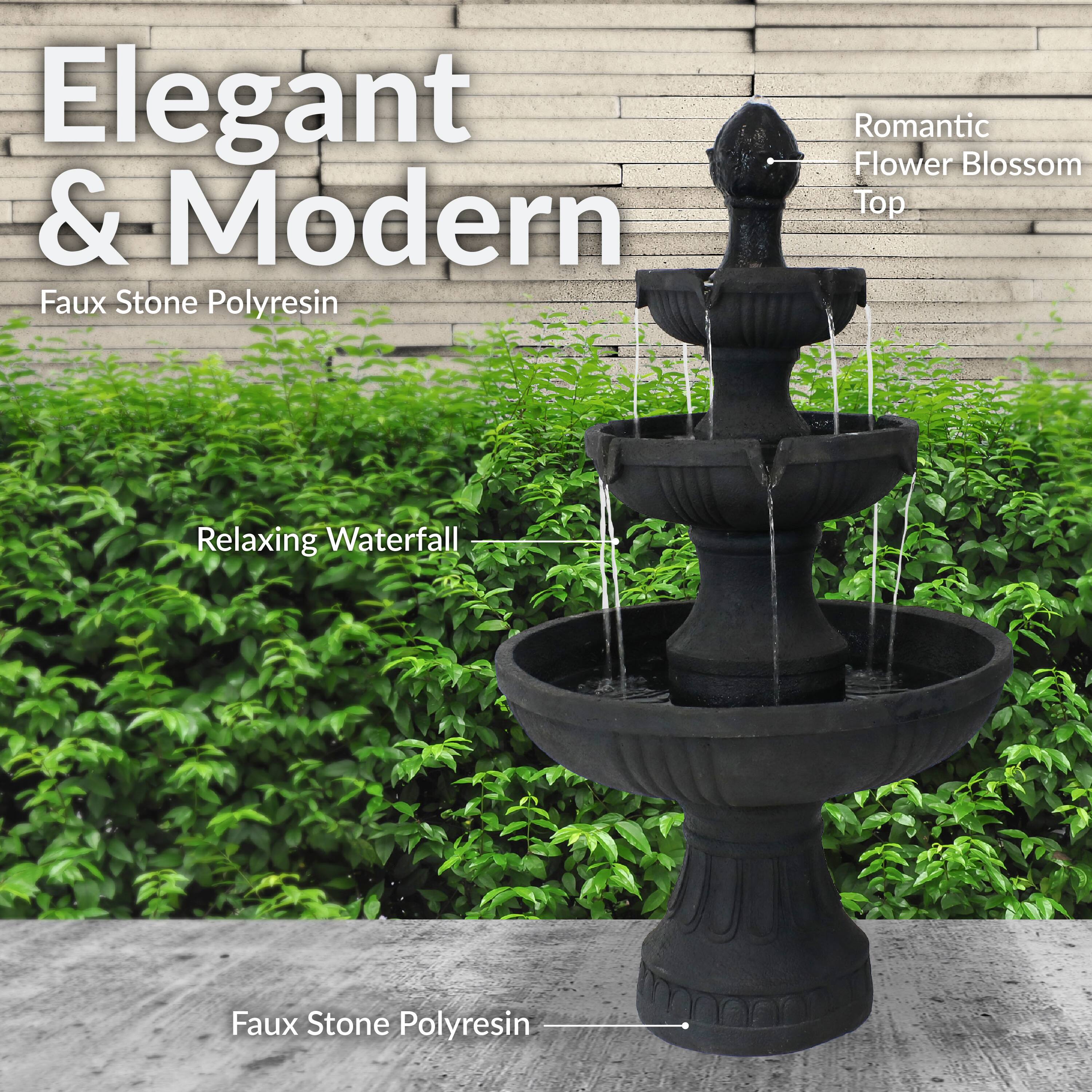 Elegant & Modern  
Faux Stone Polyresin  

Romantic Flower Blossom Top  

Relaxing Waterfall  

Faux Stone Polyresin