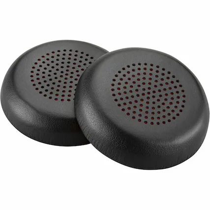 Front. HP - POLY VOYAGER FOCUS 2 LEATHERETTE EAR CUSHIONS (2 PIECES).