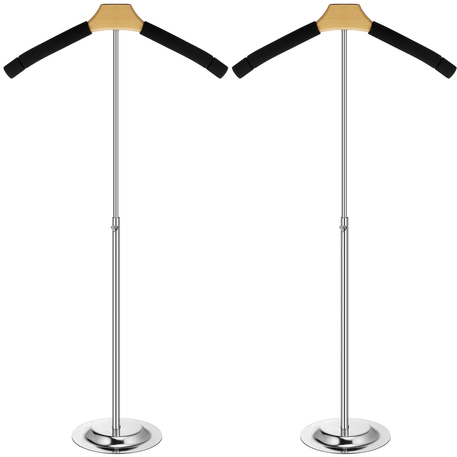Hirose Alice - Adjustable T Shirt Display Stand Flexible Shoulder Rack Portable Metal Clothes Hanger Mannequin For Vendor - 2