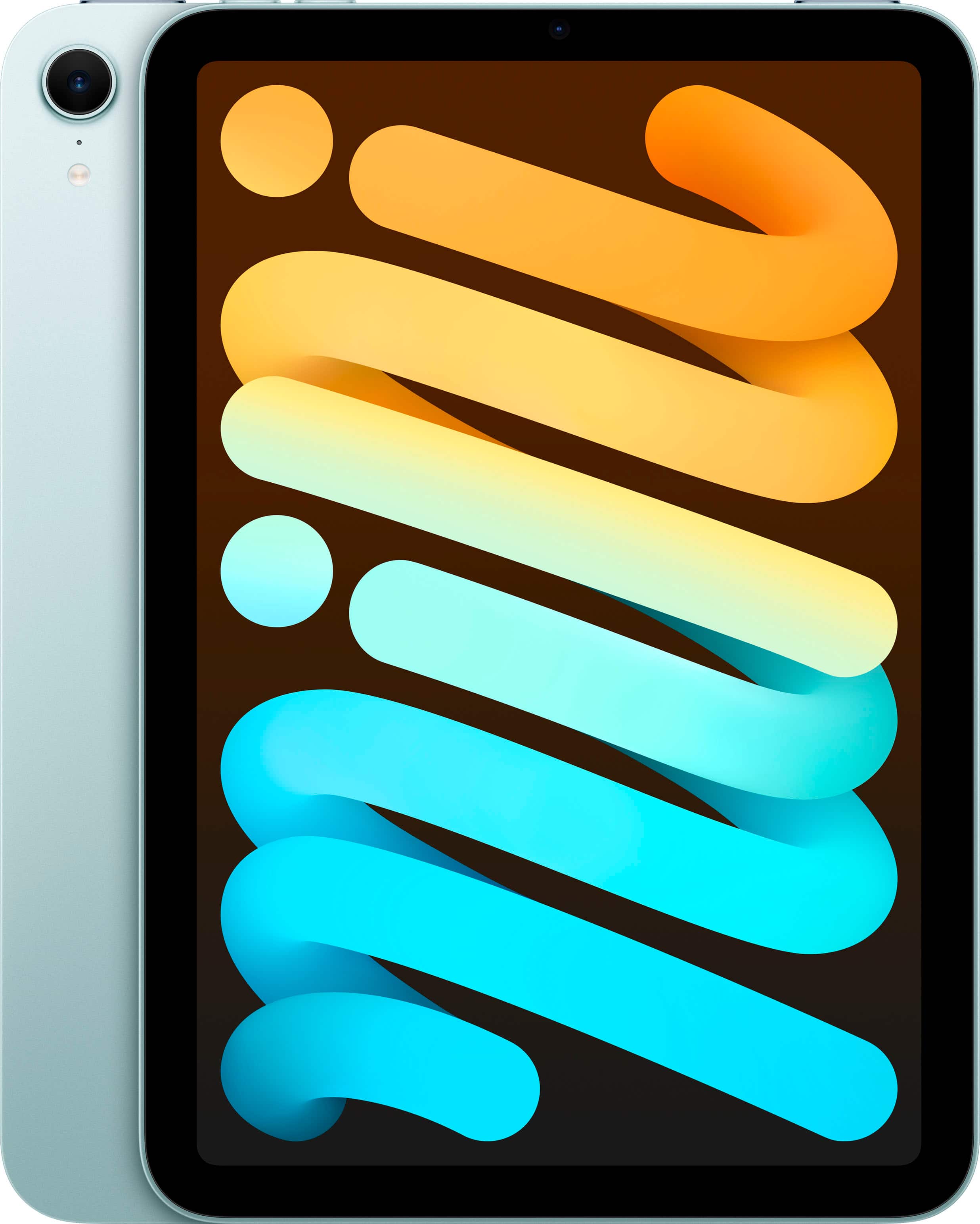 Front. Apple - iPad mini (A17 Pro chip) - Built for Apple Intelligence - Wi-Fi 128GB - Blue.