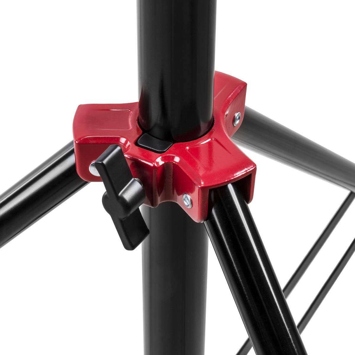 Alt View 3. Flashpoint - Flashpoint Pro Air-Cushioned Heavy-Duty Light Stand (Red, 9.5').