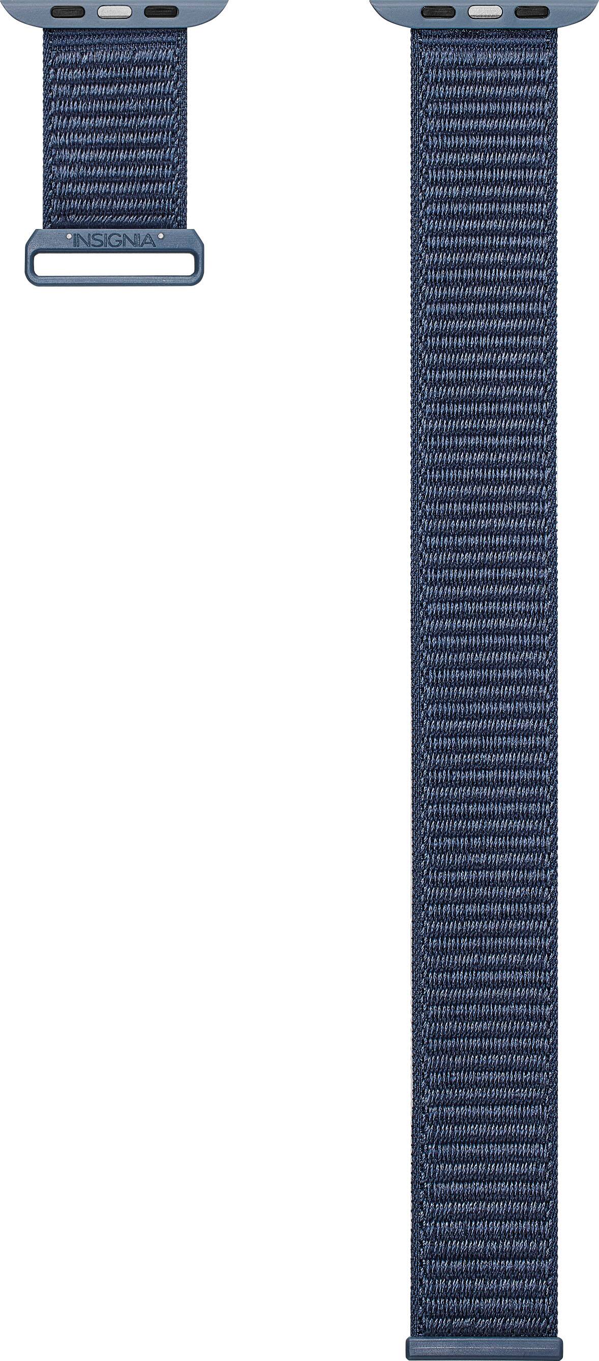 Alt View 12. Insignia™ - Active Nylon Band for Apple Watch 42mm, 44mm, 45mm, 46mm Series 10, SE, Ultra 49mm and Ultra 2 49mm - Dark Slate.