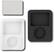 Front Standard. Init® - Case for 3rd-Generation Apple® iPod® nano (2-Pack) - Black/Clear.