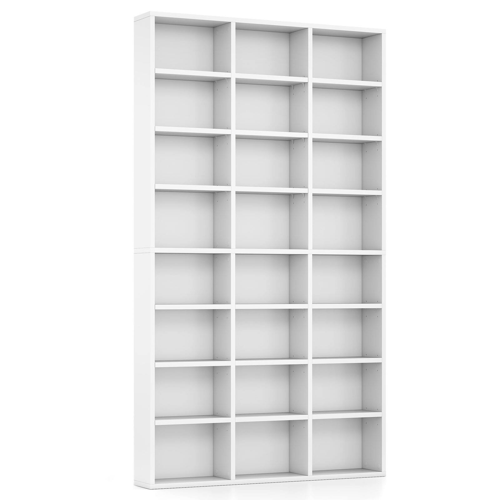 Alt View 7. Costway - Costway 70" Tall Bookshelf, 24 Cube Storage Organizer Bookcase with Adjustable Shelves - White.