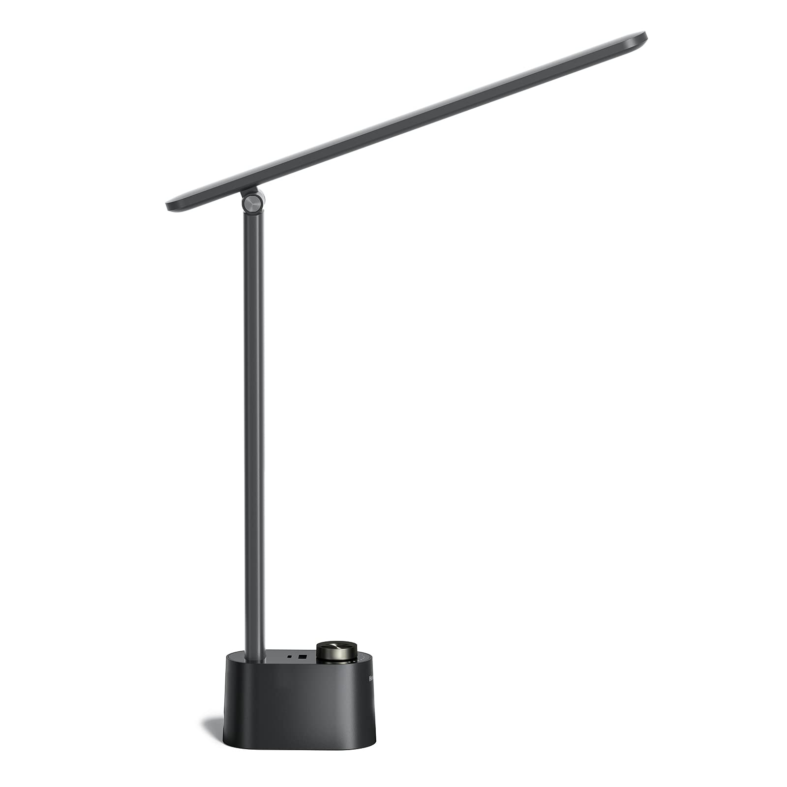 Front. Honeywell - Honeywell Sunturalux LED Foldable Desk Lamp with USB Charging Ports HWT-H01 Stepless Dimmable Eye Caring Desk Light - Black.